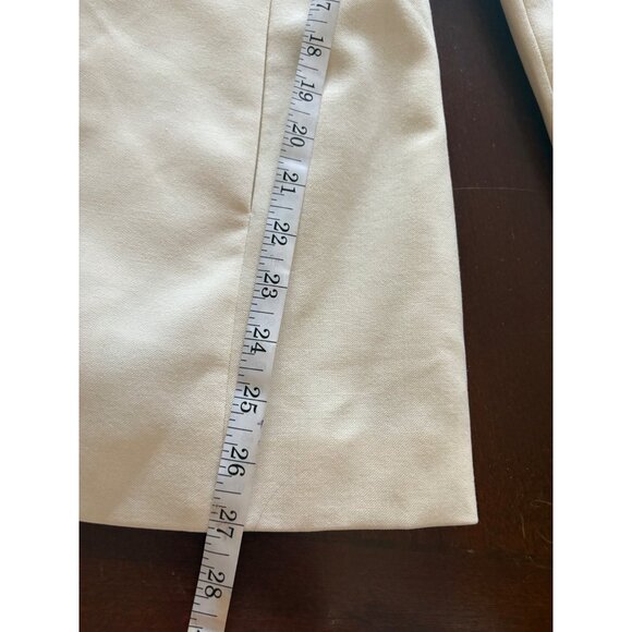 Vintage Y2K 2000s Bebe Off White Ivory Tailored Wool Blazer Size 6 - Picture 7 of 13